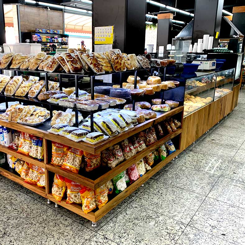 FreeArt - Expositor para pães, balcão de embrulhos expositor e vitrine para frios.