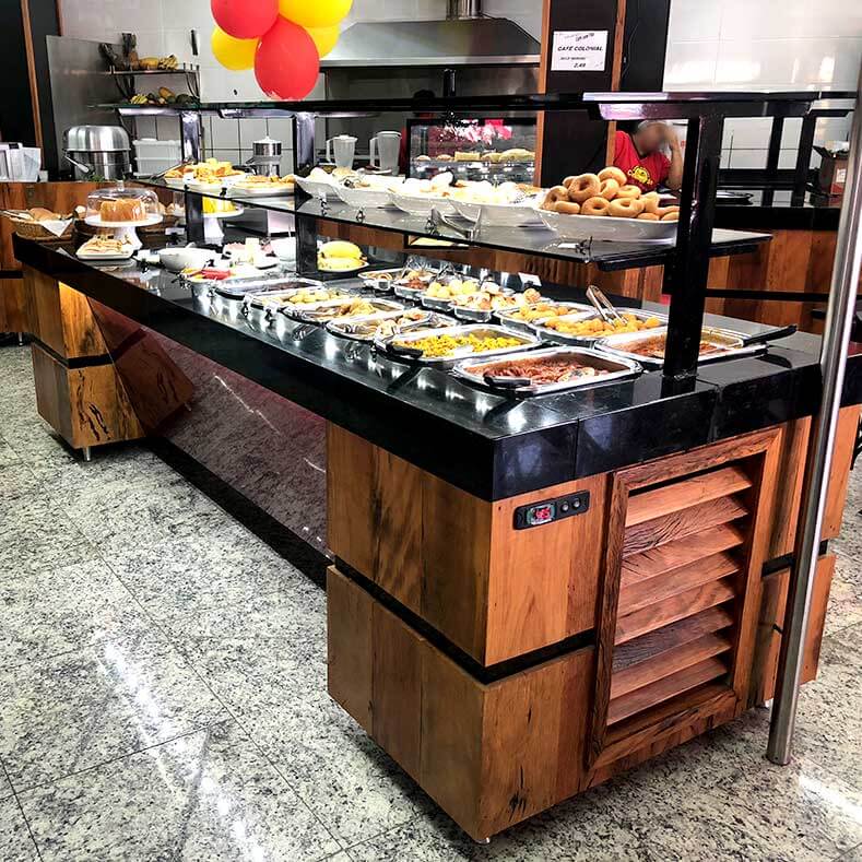 FreeArt - Expositor self service para almoço e café colonial.