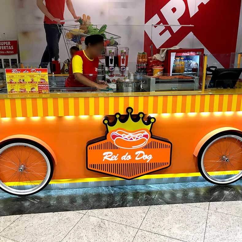 FreeArt - Vista frontal do quiosque.